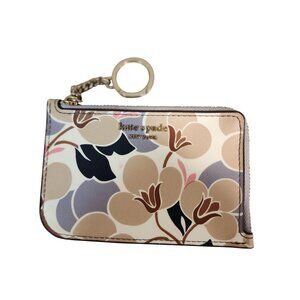 Kate Spade Cameron Breezy Floral Medium L-zip Card Holder